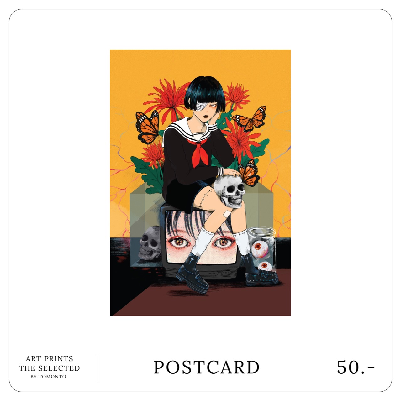 A204 postcard 4x6 nameless boy