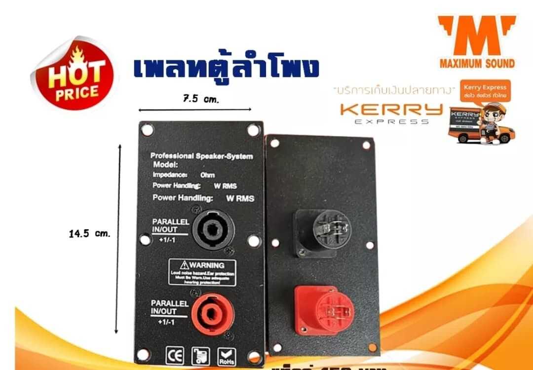 เพลทตู้ลำโพง พร้อมสเปคคอน แพ็ค 12 แผ่น