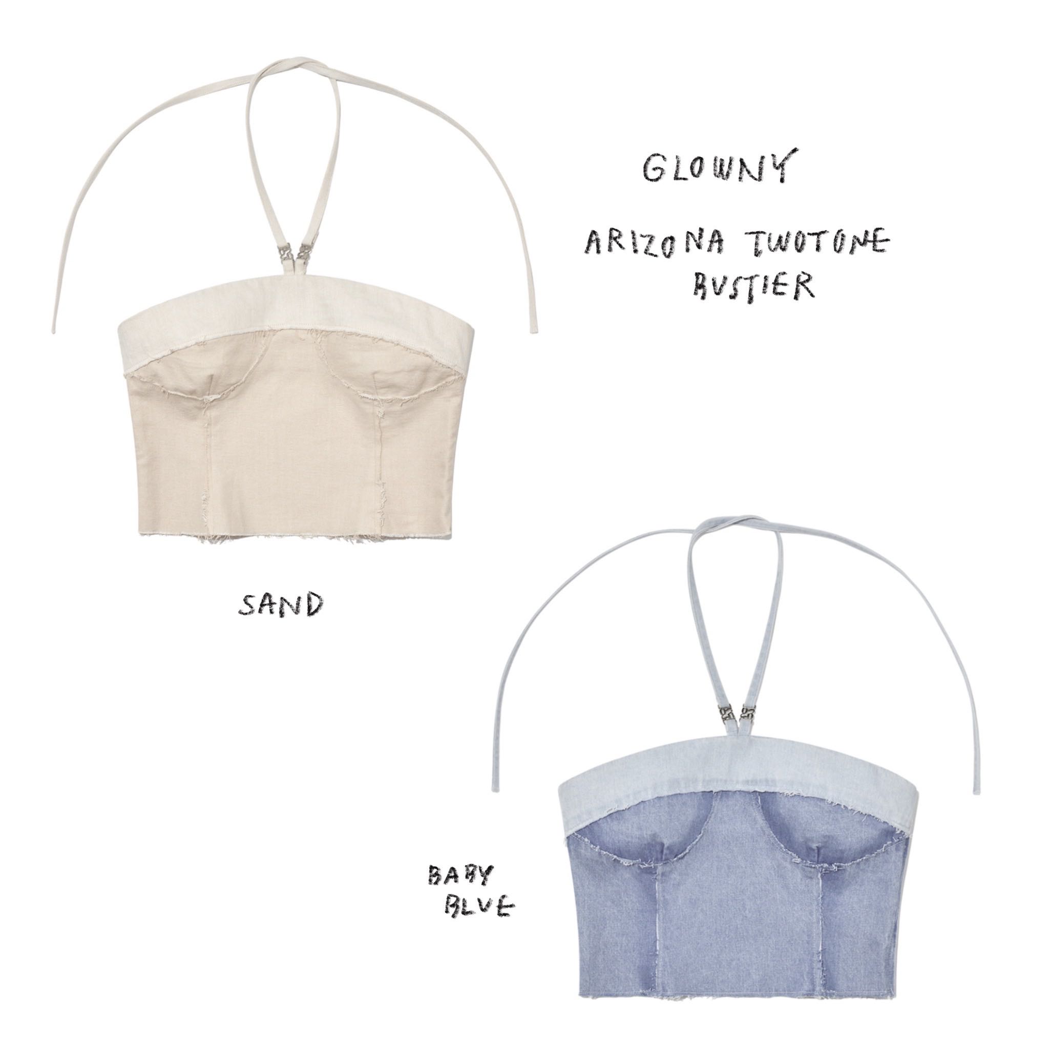 (Pre,รวมส่ง) Arizona Twotone Bustier /GLOWNY 