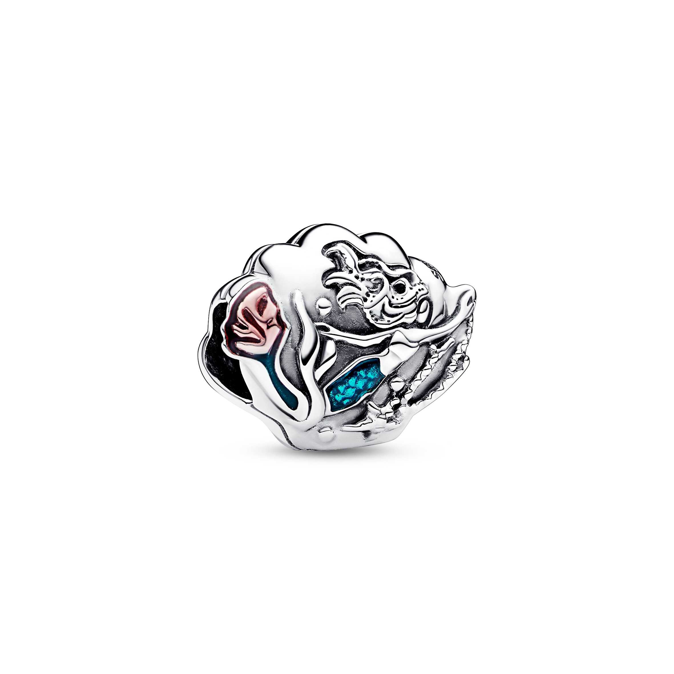 Disney The Little Mermaid Ariel shell sterling silver charm