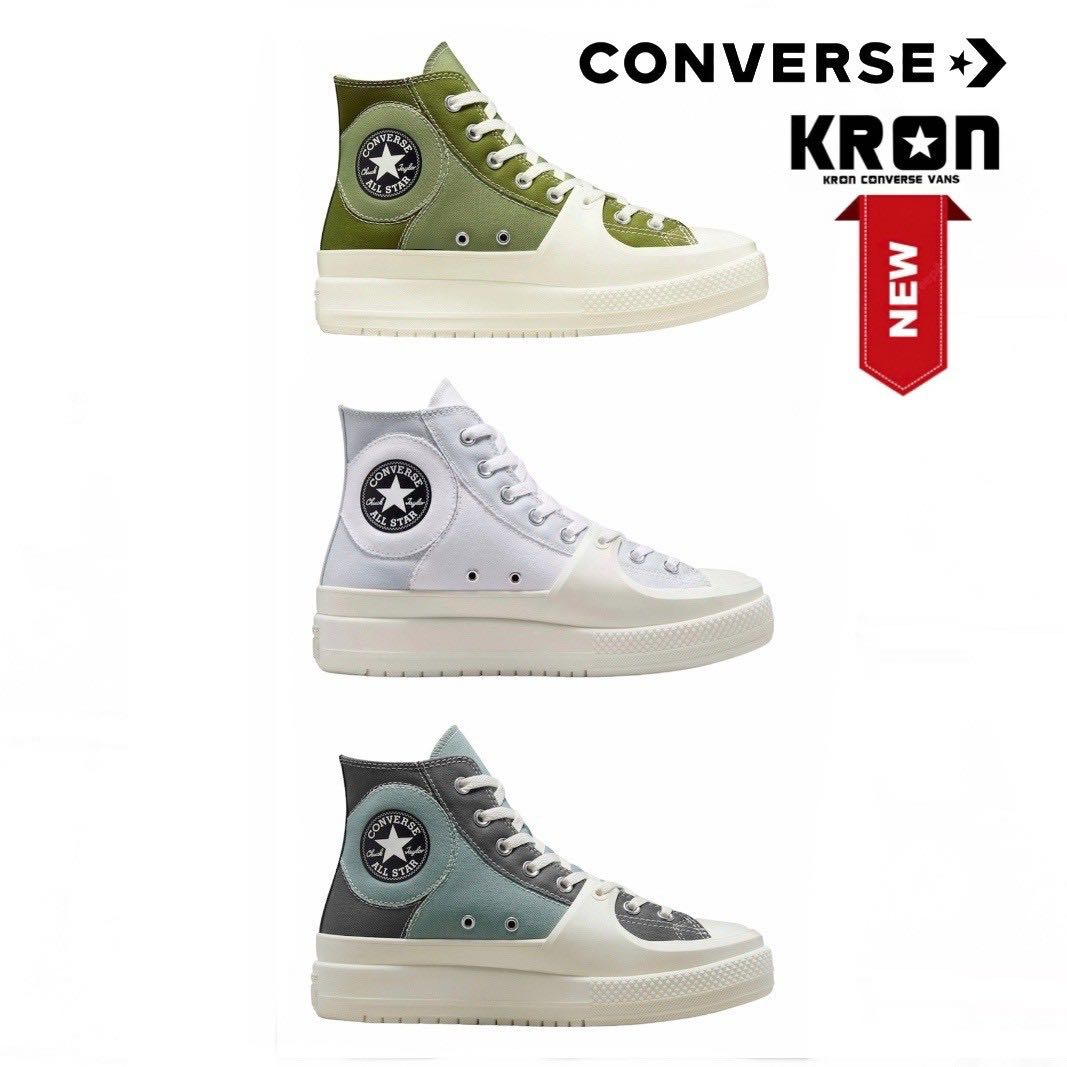 ￼Converse รองเท้าผ้าใบ Chuck Taylor All Star Construct Retro Sport Hi / Construct Summer Utility Hi