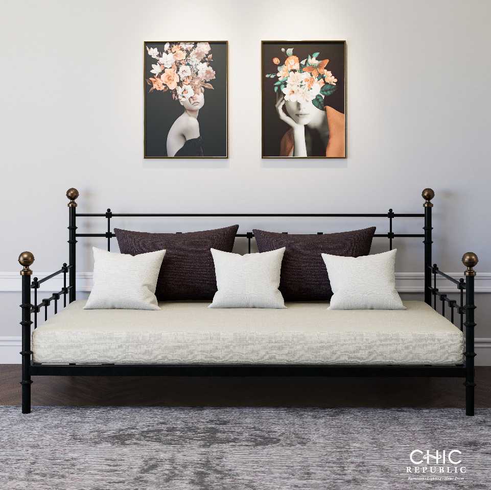 Chic Republic GEOFFREY PLUS,เดย์เบด - สี น้ำตาลเข้ม