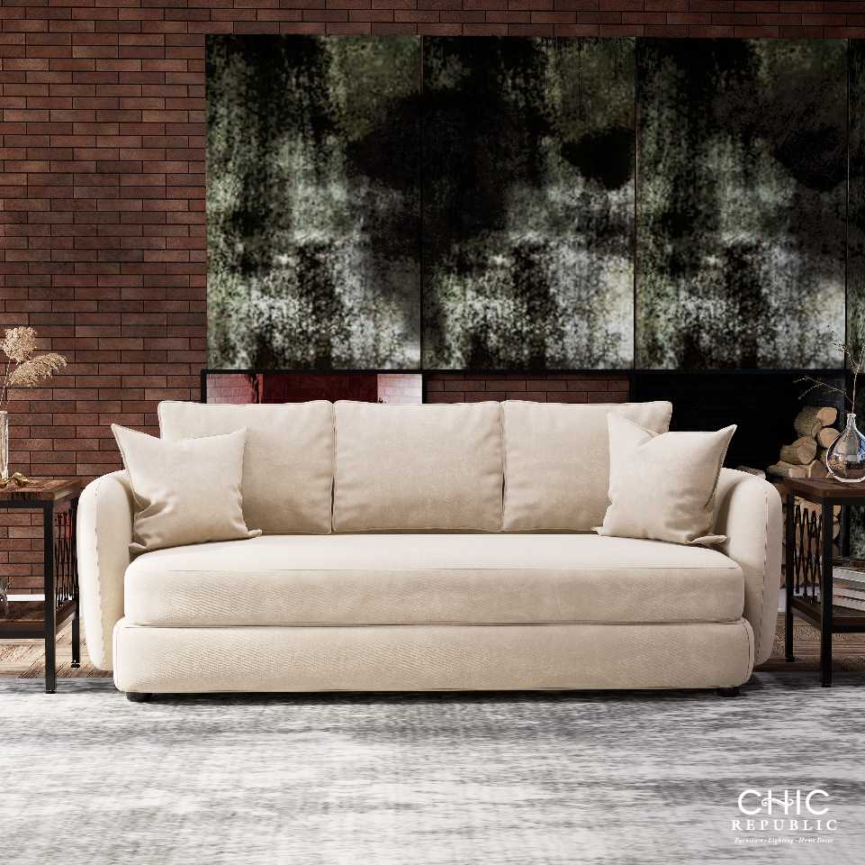 Chic Republic DIEGO/3,โซฟา 3 ที่นั่ง - สี เทา , เบจ
