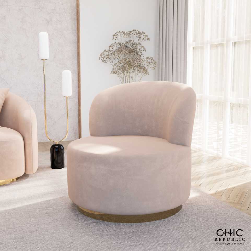 Chic Republic SAIN/1,โซฟา 1 ที่นั่ง - สี ชมพู , เบจ , ครีม วานิลลา , น้ำตาลเข้ม