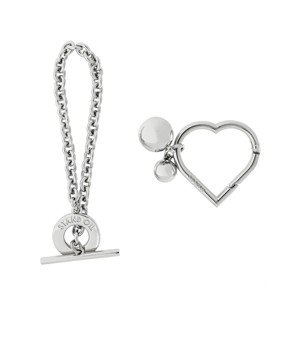 (พร้อมส่ง) Stand Oil Cling Heart Charm