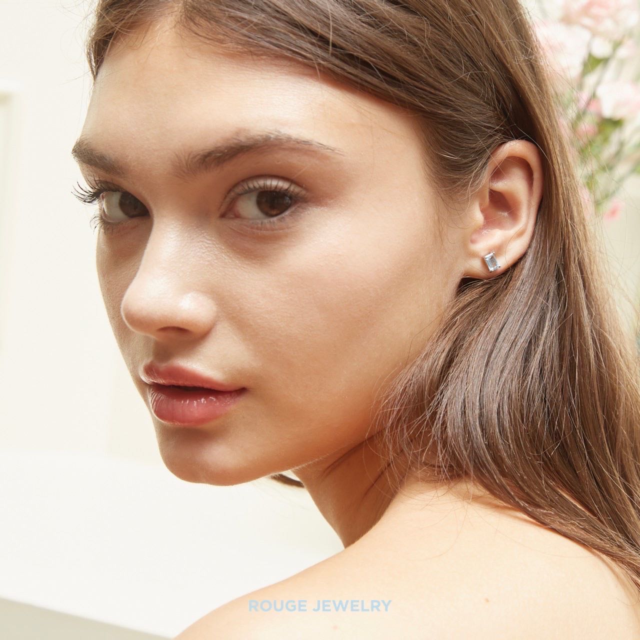 Amy stud in Blue topaz ✨ Silver 925