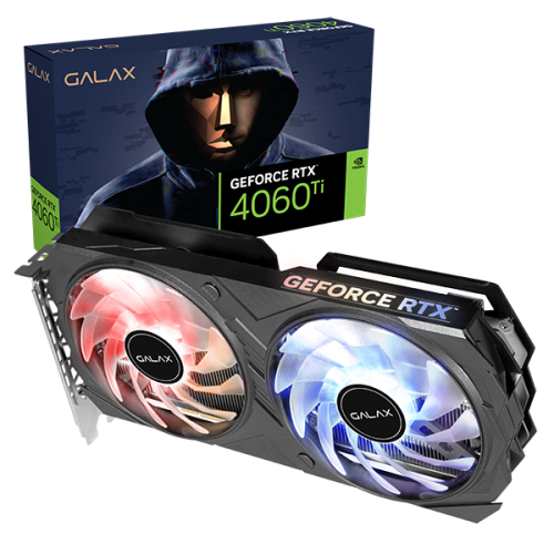 การ์ดจอ VGA GALAX GEFORCE RTX 4060 Ti EX - 8GB GDDR6 ประกันศูนย์ 3 ปี (BLACK)