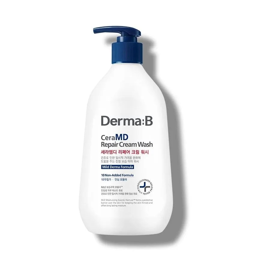 Derma:B CeraMD Repair Cream Wash 400ml. ครีมอาบน้ำ เซราไมด์ ลดอาการผื่นคัน