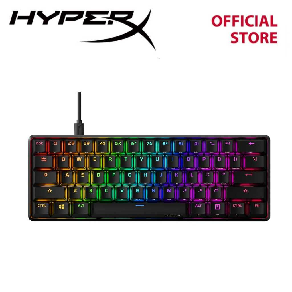 HyperX Alloy Origins 60-Mechanical Gaming Keyboard-Aqua Switch (Tactile)(56R61AA#ABA)