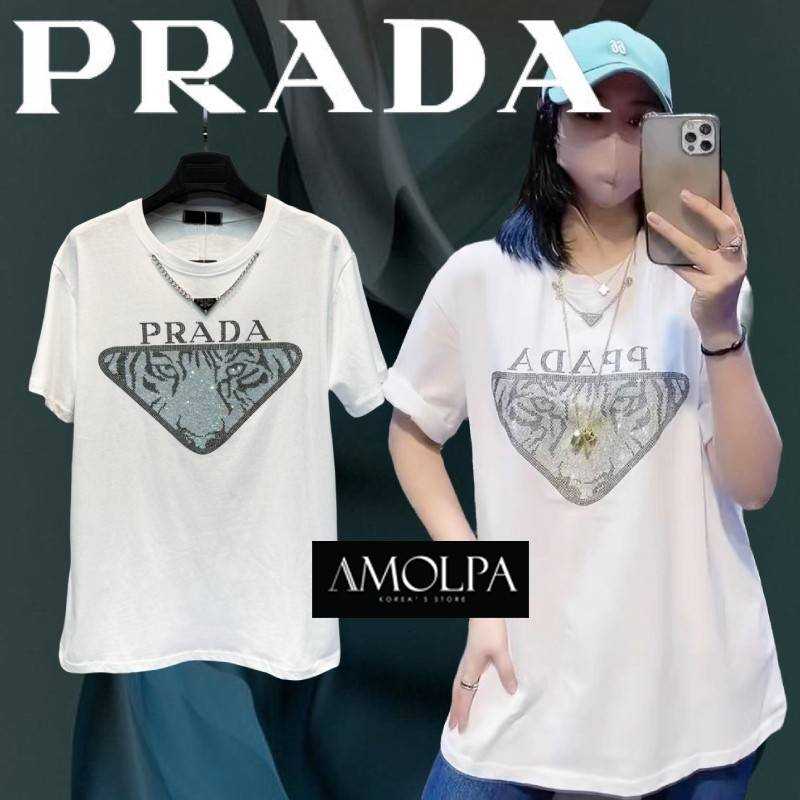 เสื้อแขนสั้น PRADA WITH LOGO