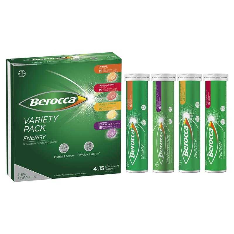 [รวม] Berocca เม็ดฟู่วิตามินละลายน้ำ เสริมพลังงาน Energy Vitamin Effervescent Tablets