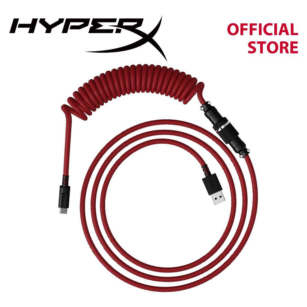 Hyper X Coiled Cable- Durable coiled cable, Stylish design, 5-Pin Aviator Connector,(6J677AA)