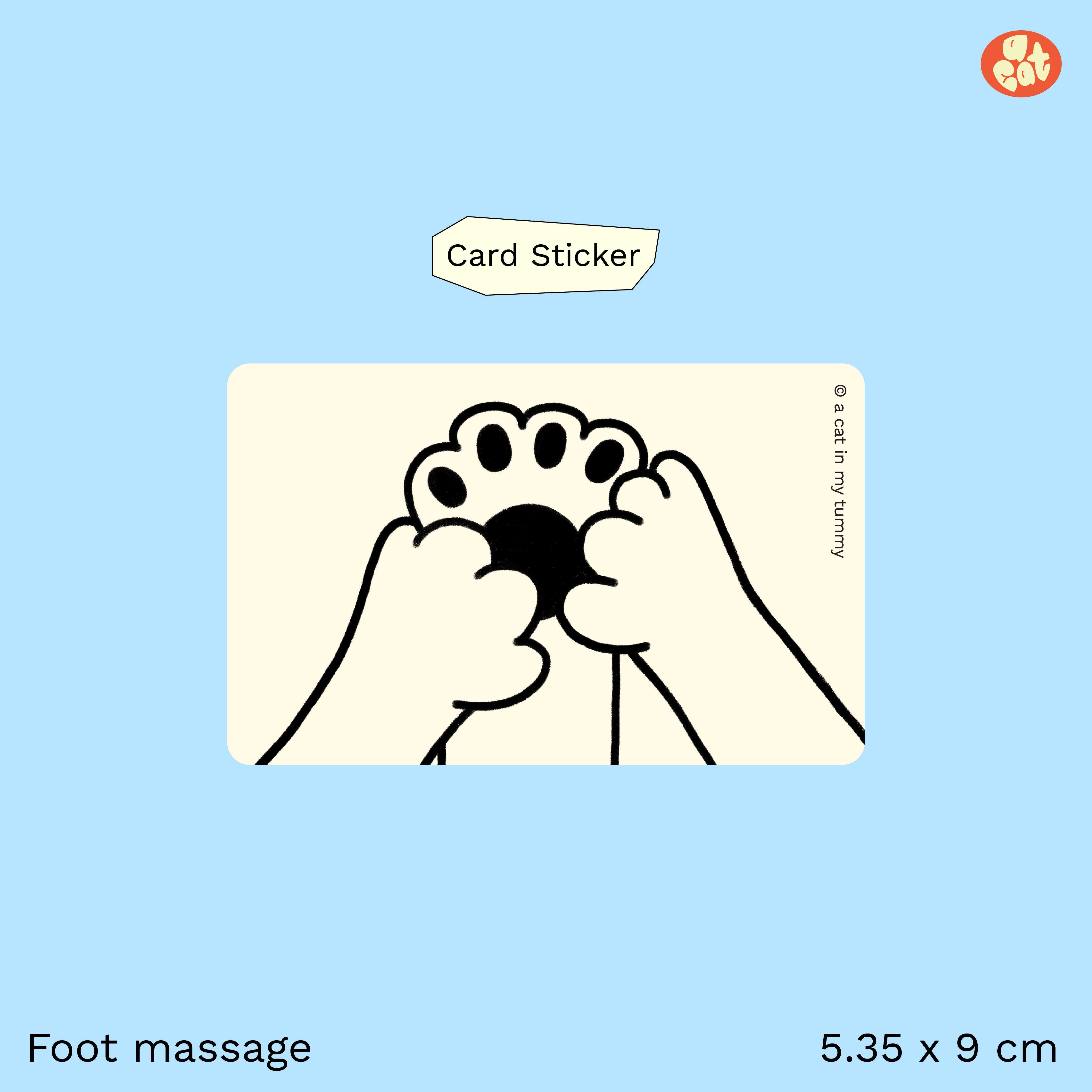 Card Sticker – Foot massage