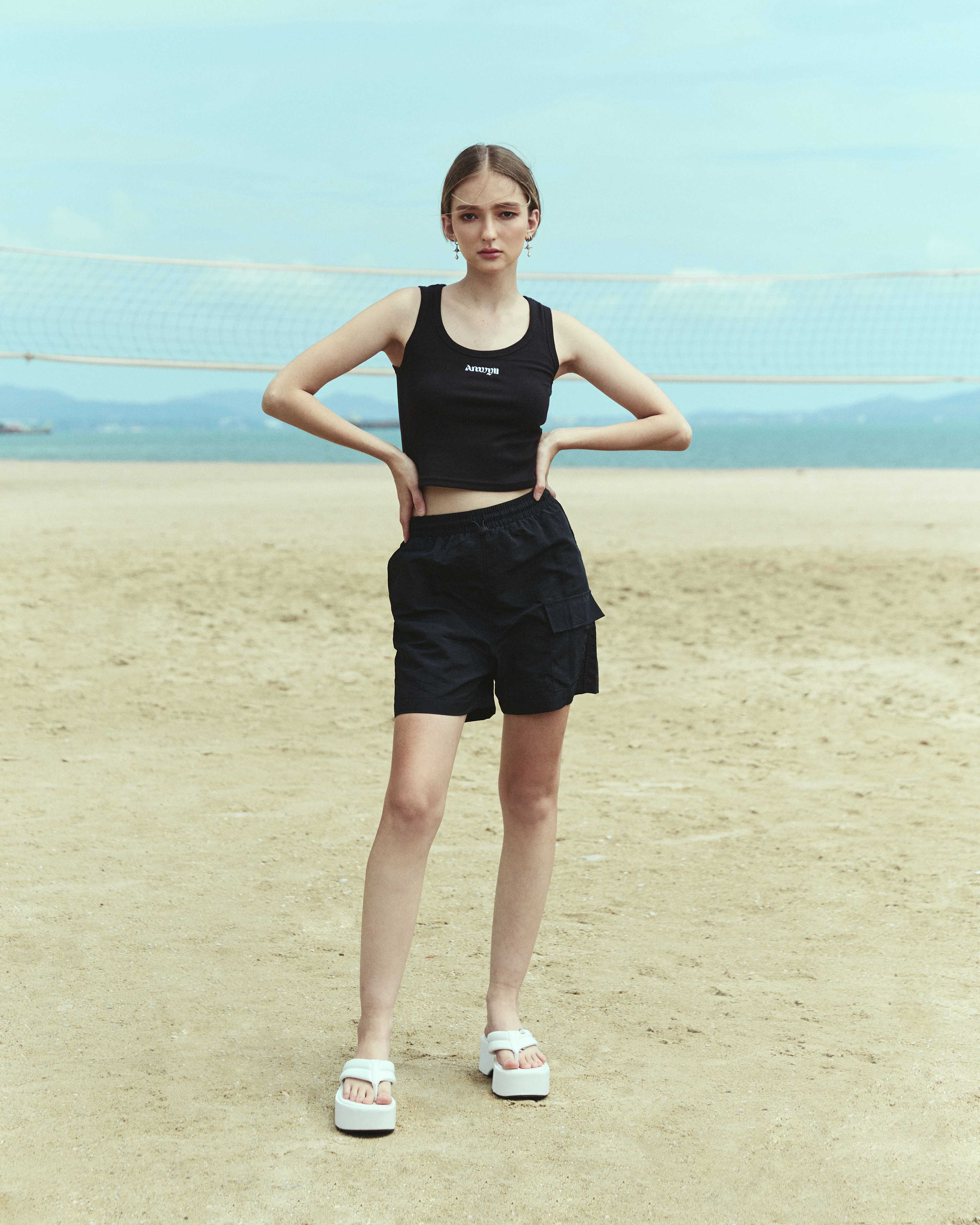 Anwyll nylon shorts (black)