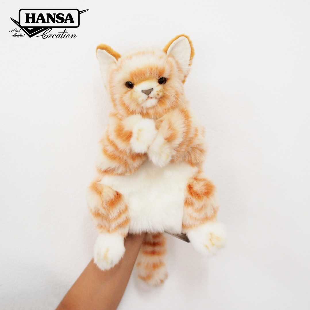 GINGER CAT PUPPET 30 CM L