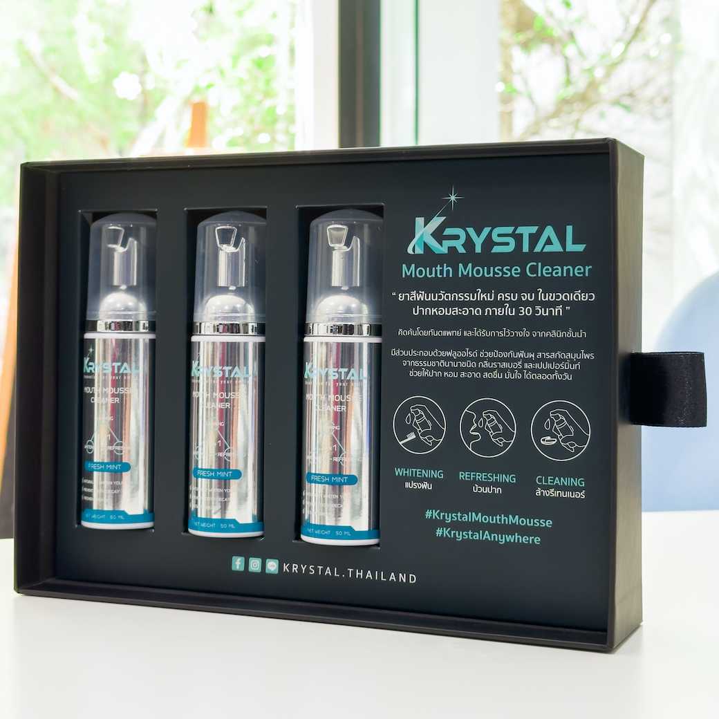 (Box Set) Krystal Mouth Mousse 3 ขวด