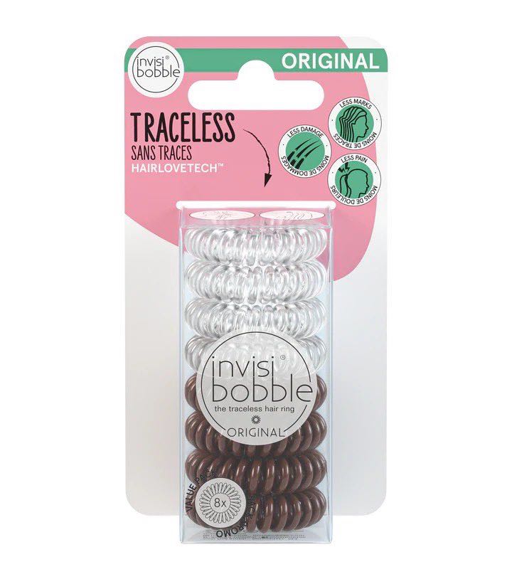 {ขายเท} ยางมัดผม Invisibobble รุ่น Original (ยกกล่อง 8 เส้น)