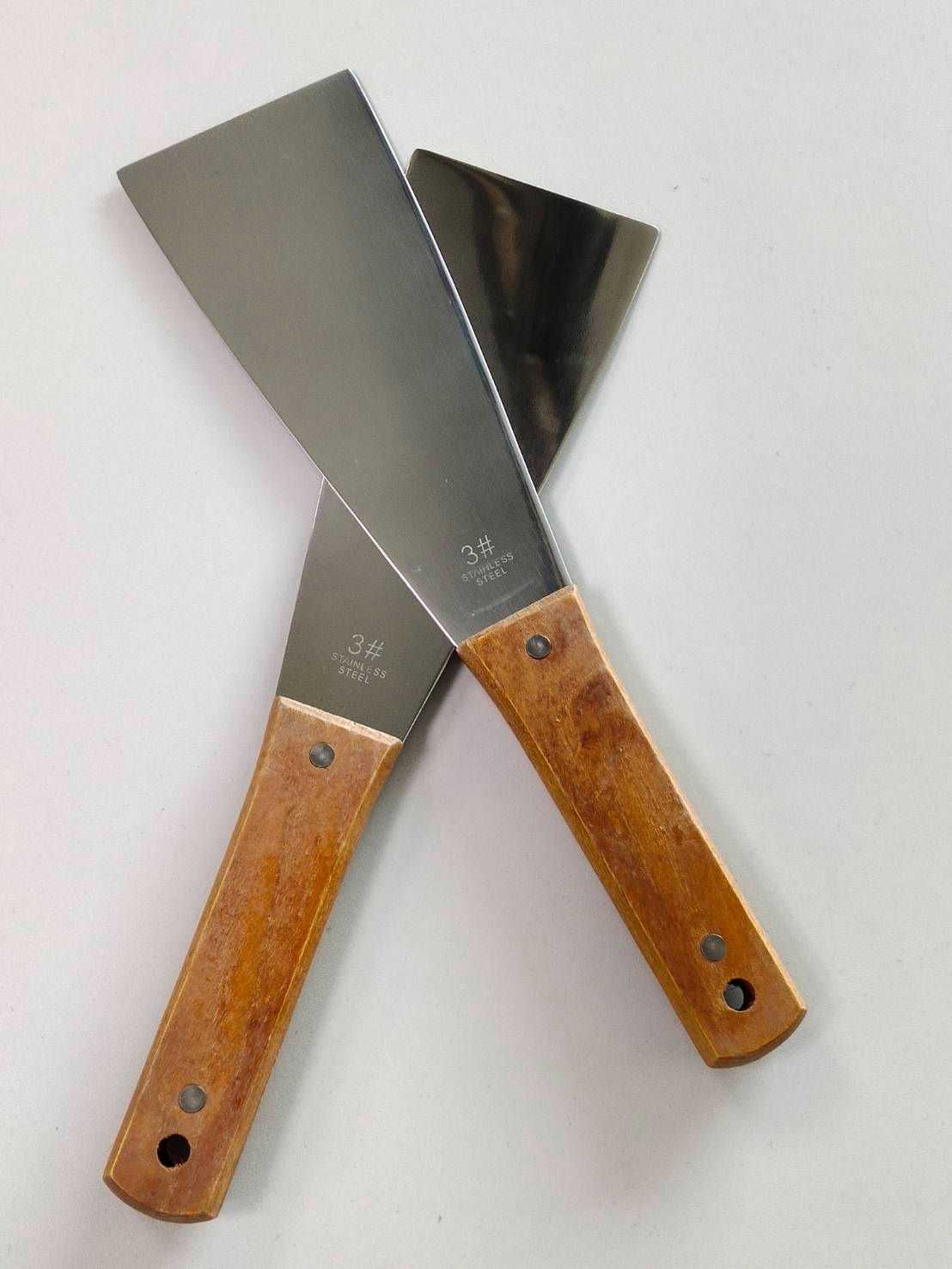 Ink Knife, Ink Spatula, Paint Scraper Stainless Steel พายผสมหมึก พายสแตนเลสผสมหมึก