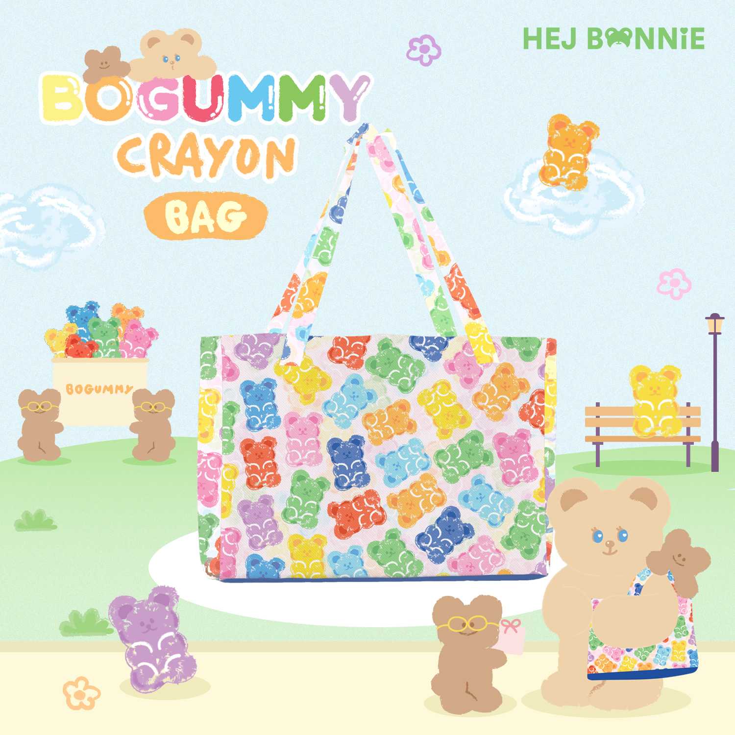 [Sold out]  Bogummy Crayon Version Bag l Hej Bonnie Official