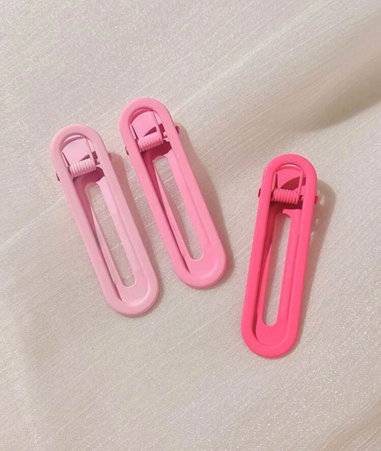 TRIPLE PINK HAIR CLIP