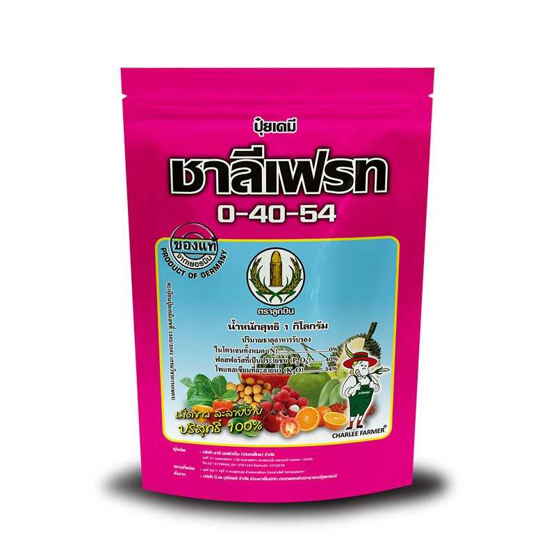 0-40-54  ปุ๋ยเกล็ด ชาลีเฟรท เตตระโพรแทสเซียมฟอสเฟต ไพโรฟอสเฟต  ขนาด 1000 g. (1 ลัง/25 Kg.)