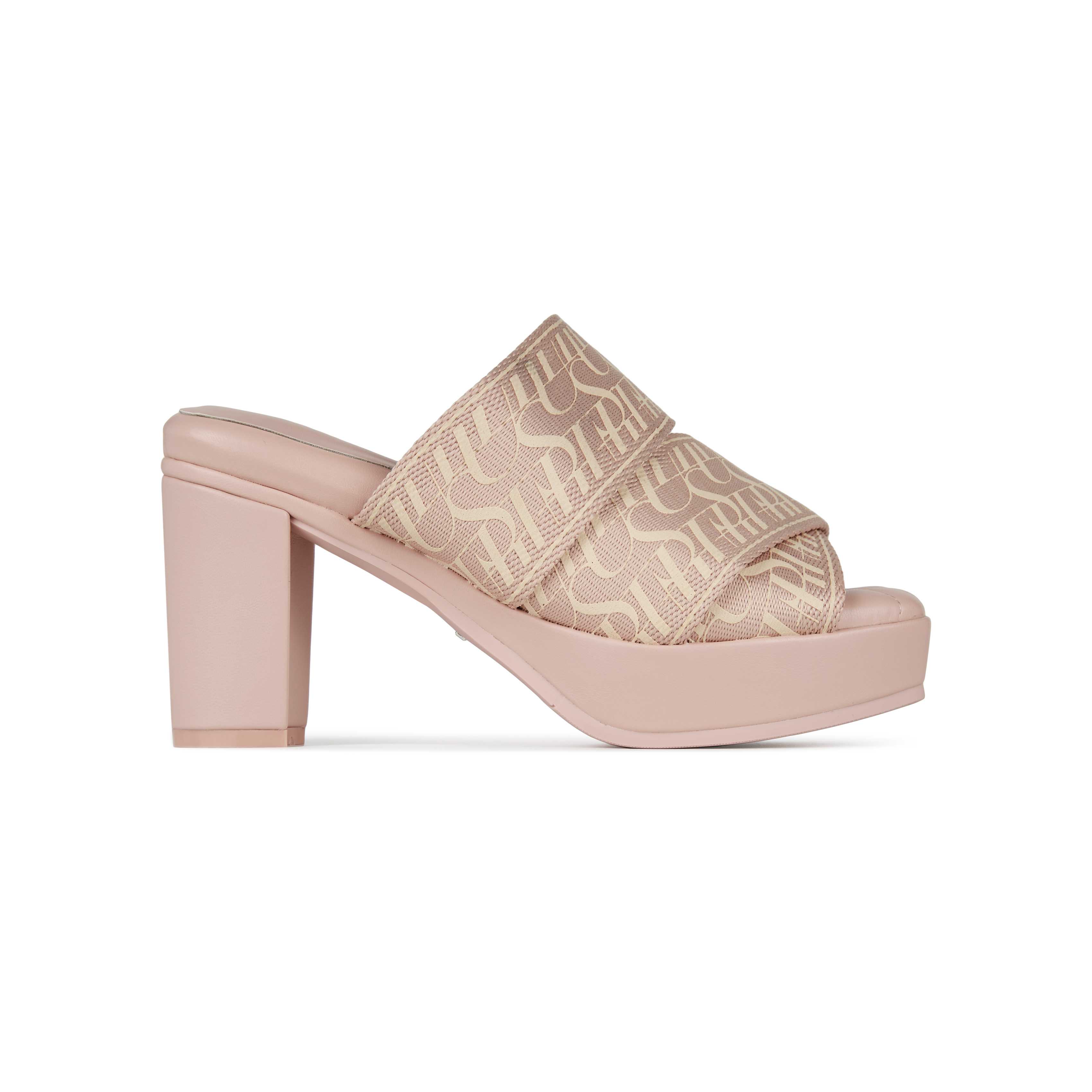 SHU PALETTE SOFT 3.5 SIGNET ON CANVAS HEELS - PINK CWSP0423-PK01-