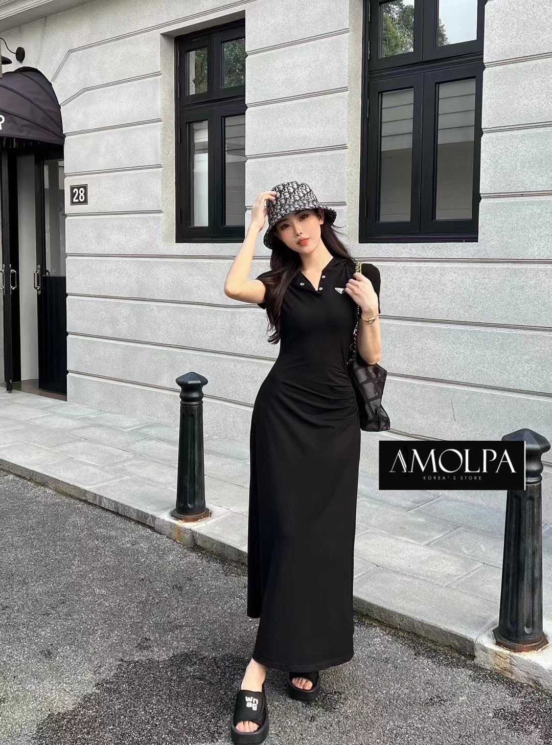 LONG MAXI DRESS PRADA HOODIE