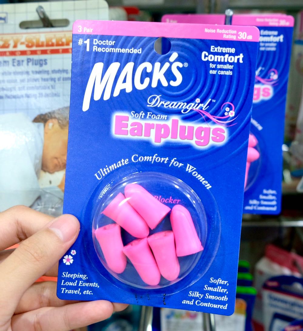 ที่อุดหู ที่อุดหูเวลานอน โฟมอุดหู ปลั๊กอุดหู Mack earplugs