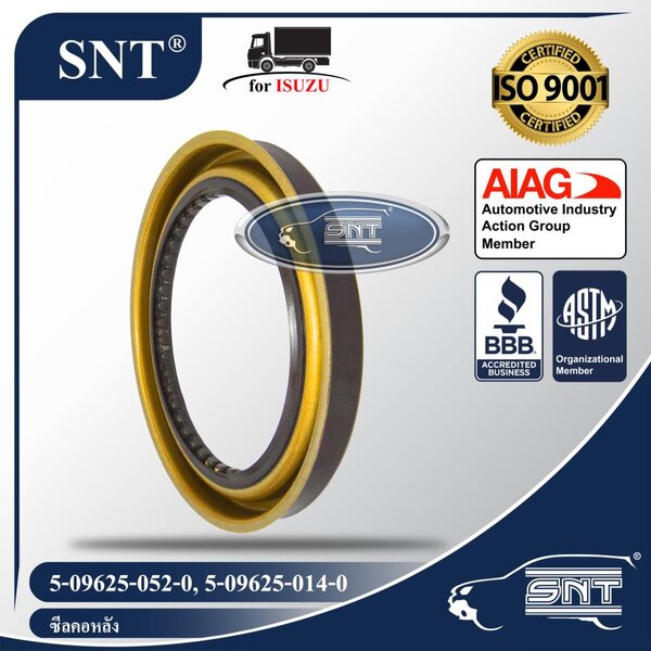 SNT ซีลคอหลัง/ซีลข้อเหวี่ยงหลัง, Oil Seal - ISUZU ( อีซูซุ ) รุ่น JCM,KS,ROCKY,4BA1,6BB1 P/N 5-09...