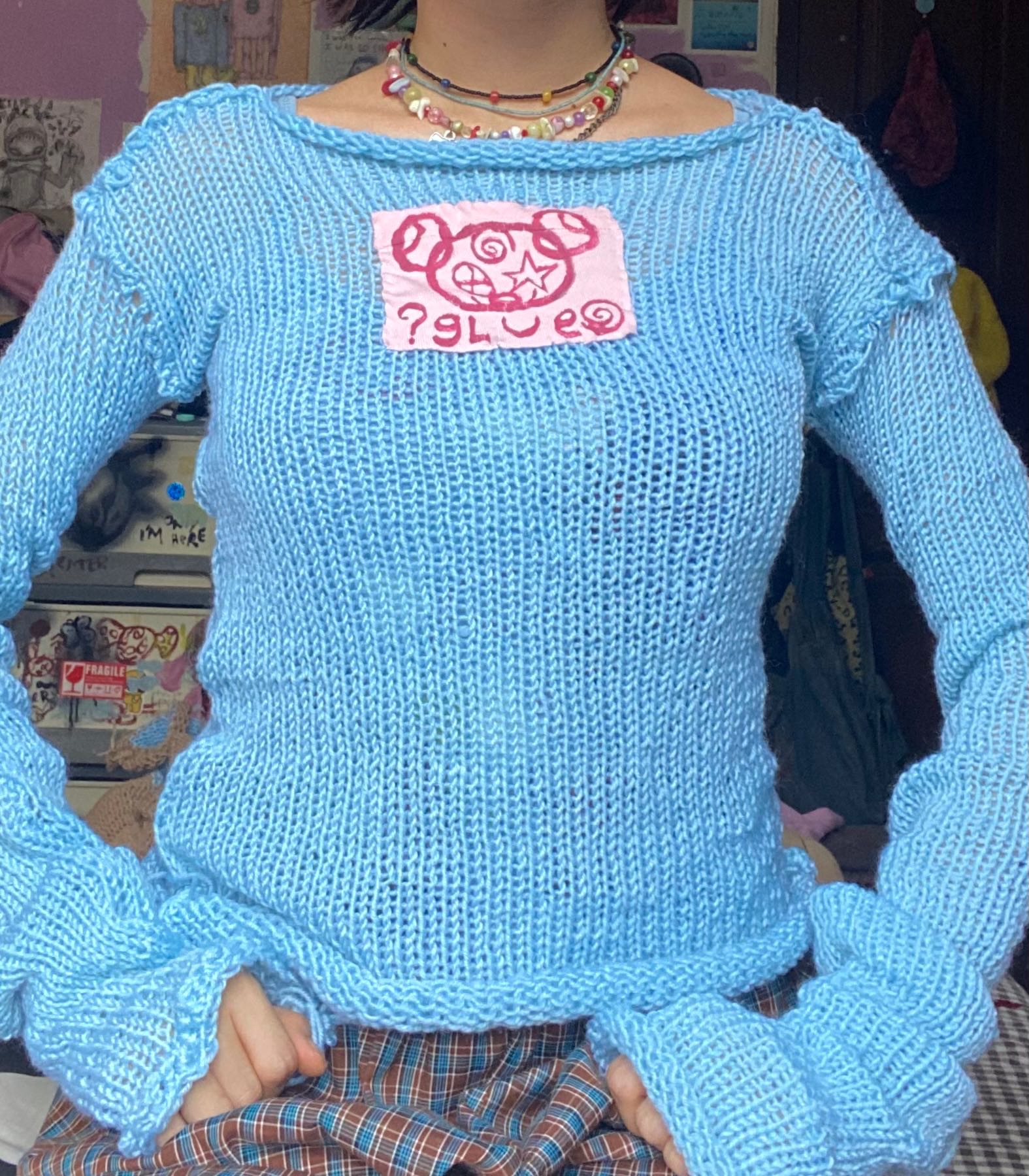 GluE shi_ty sweaters (blue)