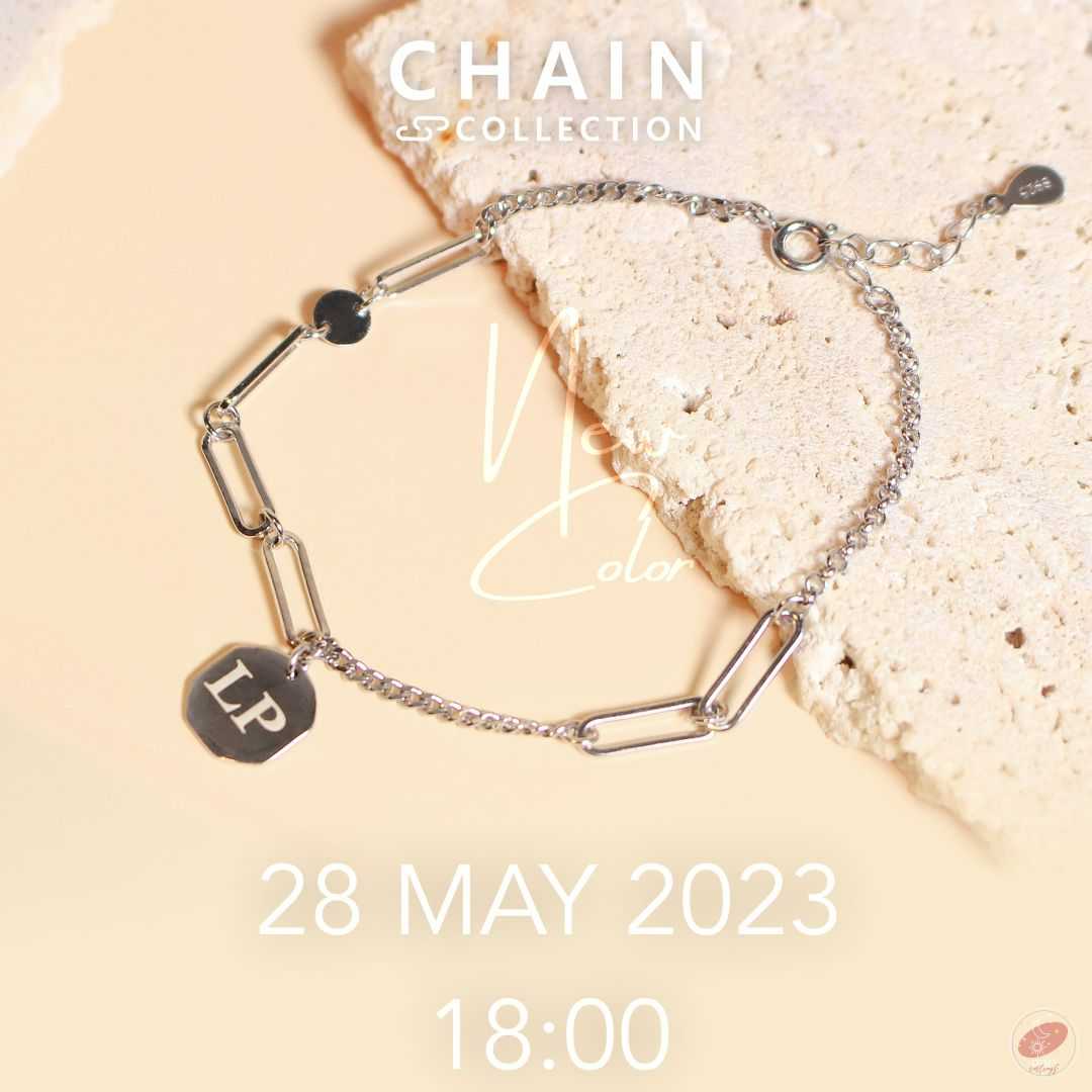 เลื่อนดูเมนูสลักในรูป CHAIN COLLECTION NEW COLOR กำไลสลักชื่อฟรี ไม่มีเก็บปลายทาง LS0027