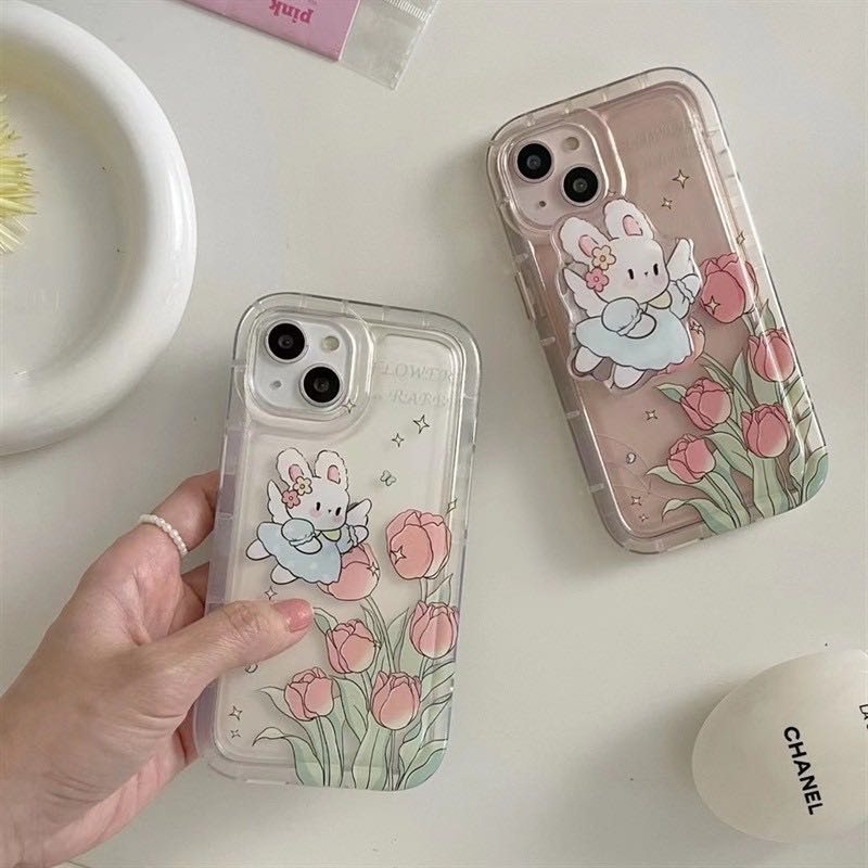สอบถามก่อนกดสั่ง เคสกระต่าย เคสดอกไม้ เคสใส holder griptok ไอริง กุหลาบ เคสนิ่ม เคสไอโฟน เคสiPhone 