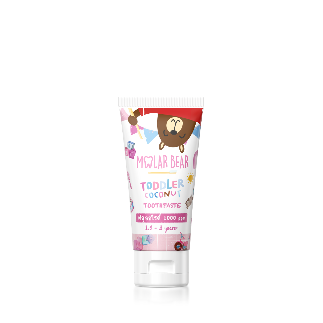 MOLAR BEAR ยาสีฟันเด็ก รุ่น Toddler (1000 ppm / 1.5 ขวบ+)