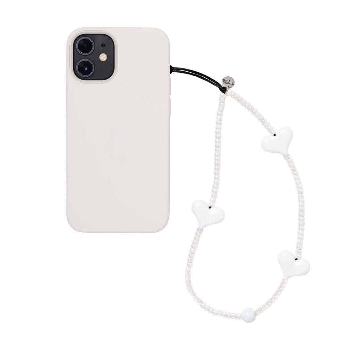 [พร้อมส่ง] STRING TING Snow Candy Love Heart Wristlet Phone Strap