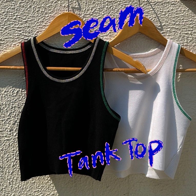 (PRE ORDER) SEAM TANK TOP(2colors)