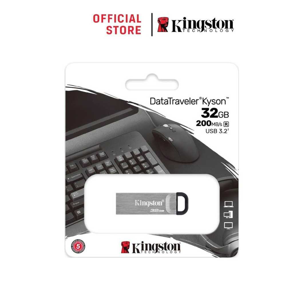 Kingston 32GB DataTraveler Kyson USB-A Flash Drive - แฟลชไดร์ฟ (DTKN/32GB)