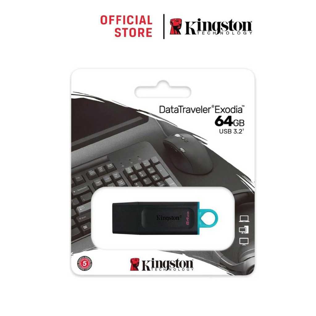 Kingston 64GB DataTraveler Exodia USB 3.2 Flash Drive - แฟลชไดร์ฟ (DTX/64GB)