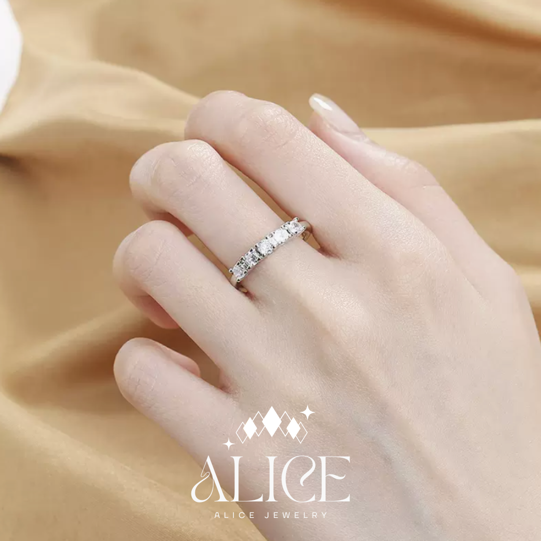 Alice Jewelry แหวนเงิน S925 รุ่น Jasmine Ring (R12)