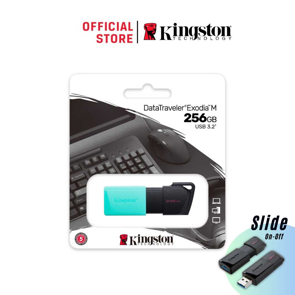 Kingston 256GB DataTraveler® Exodia™ M USB 3.2 Gen 1 Flash Drive - แฟลชไดร์ฟ (DTXM/256GB)