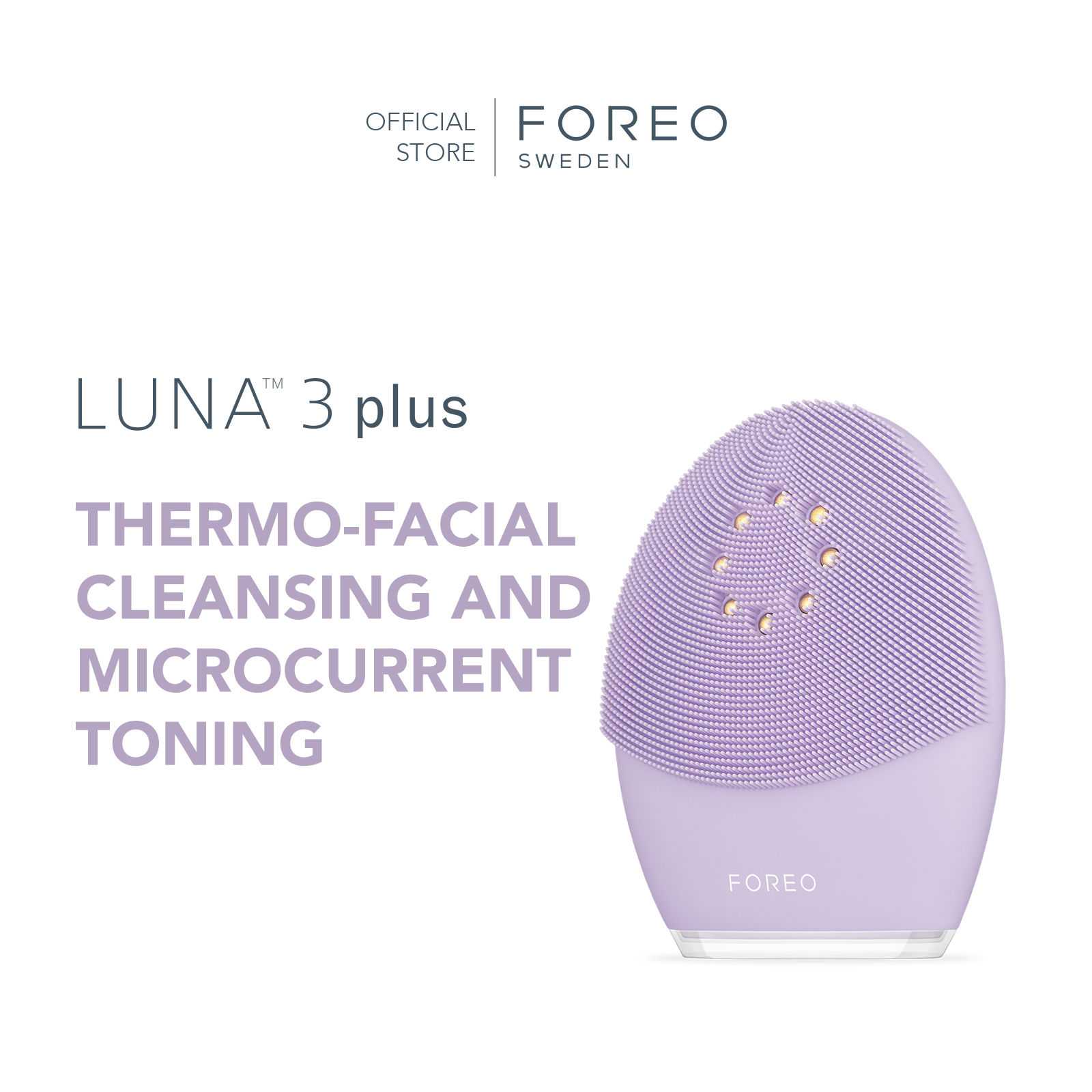 FOREO LUNA 3 plus for Sensitive Skin เครื่องล้างหน้า ฟอริโอ้ ลูน่า 3 พลัส สำหรับผิวแพ้ง่าย