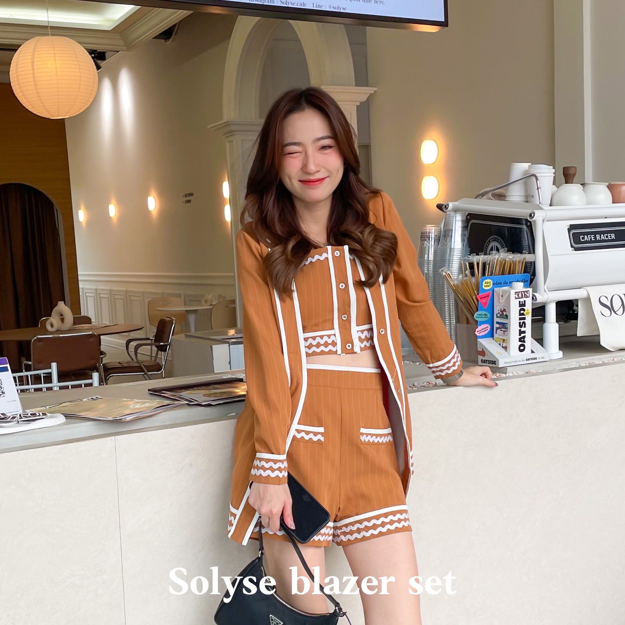 Solyse blazer set - เบลเซอร์เซตแต่งขอบ