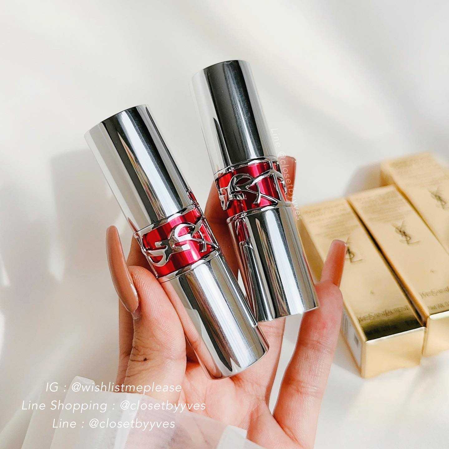YVES SAINT LAURENT Rouge Volupte Candy Glaze เบอร์ 04 Nude Pleasure