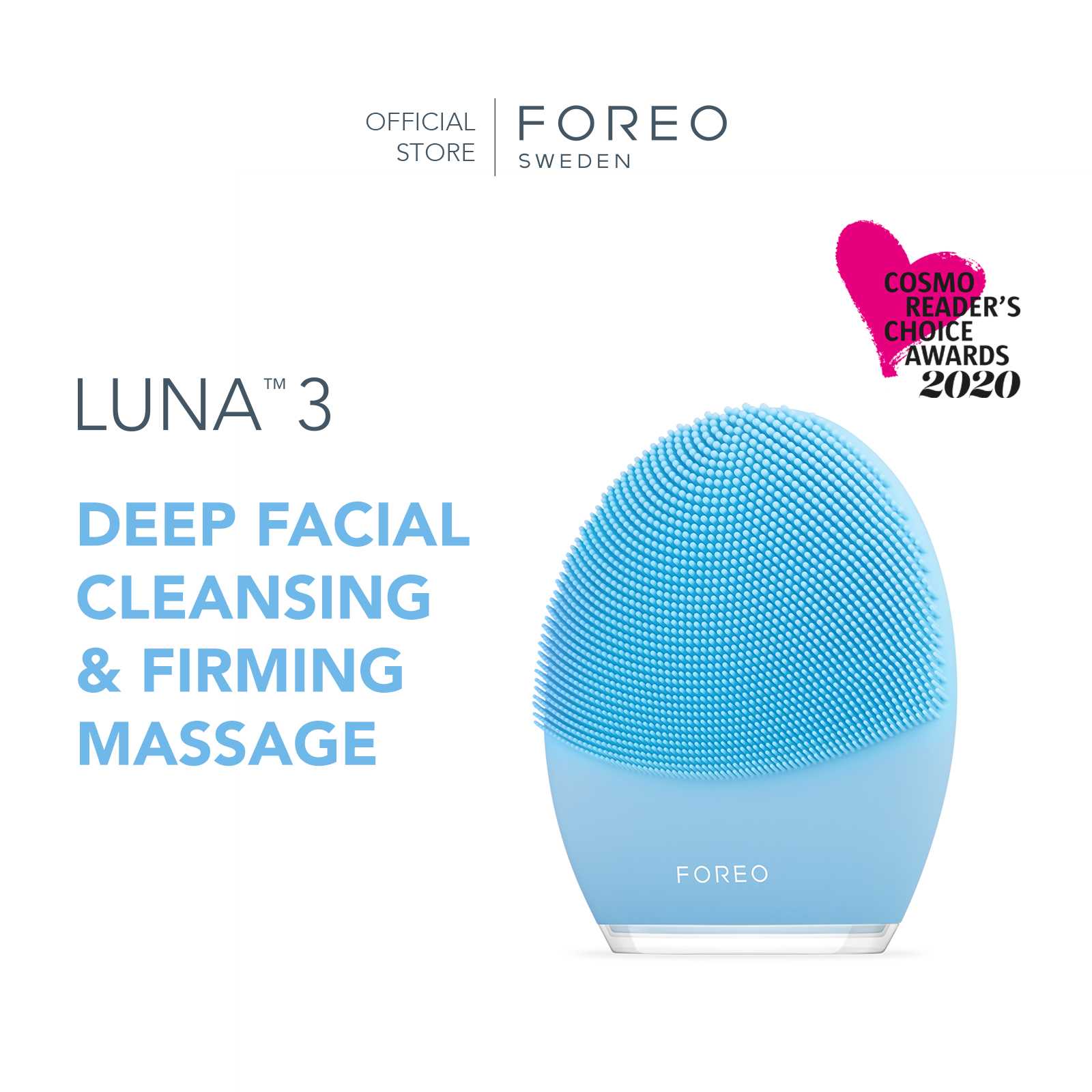 FOREO LUNA 3 for Combination Skin เครื่องล้างหน้า ฟอริโอ้ ลูน่า 3 สำหรับผิวผสม