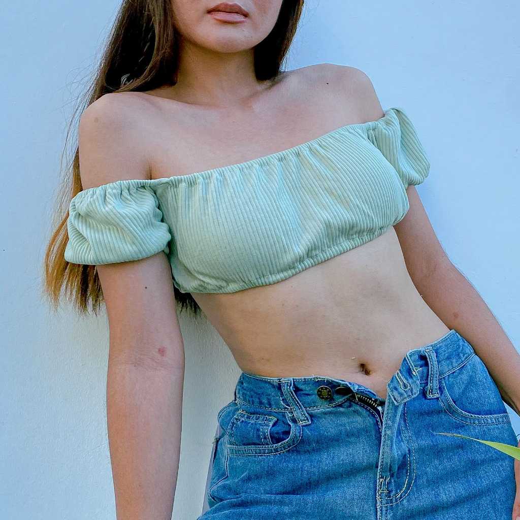 Strapless shirt เกาะอกเปิดไหล่แขนเจ้าหญิง