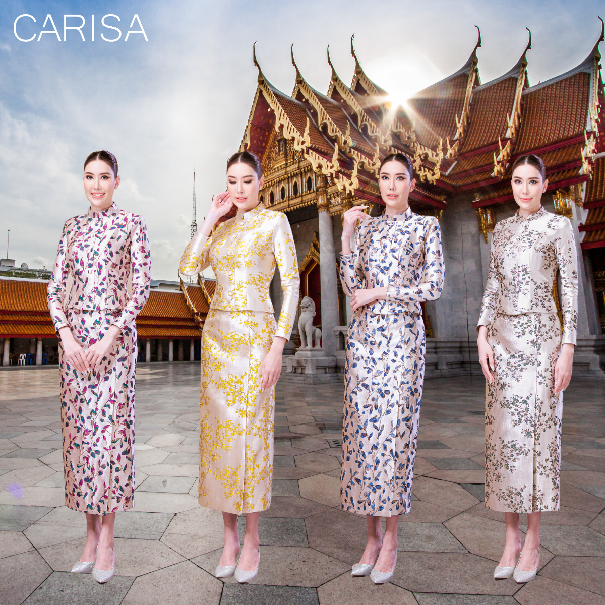 ชุดSet เฉพาะผ้าถุง  ทอด้วยเทคนิคพิเศษ ทอลายนูนผสมดิ้นทอง ทำให้ลวดลายโดดเด่นสวยสะดุดตา [5758]