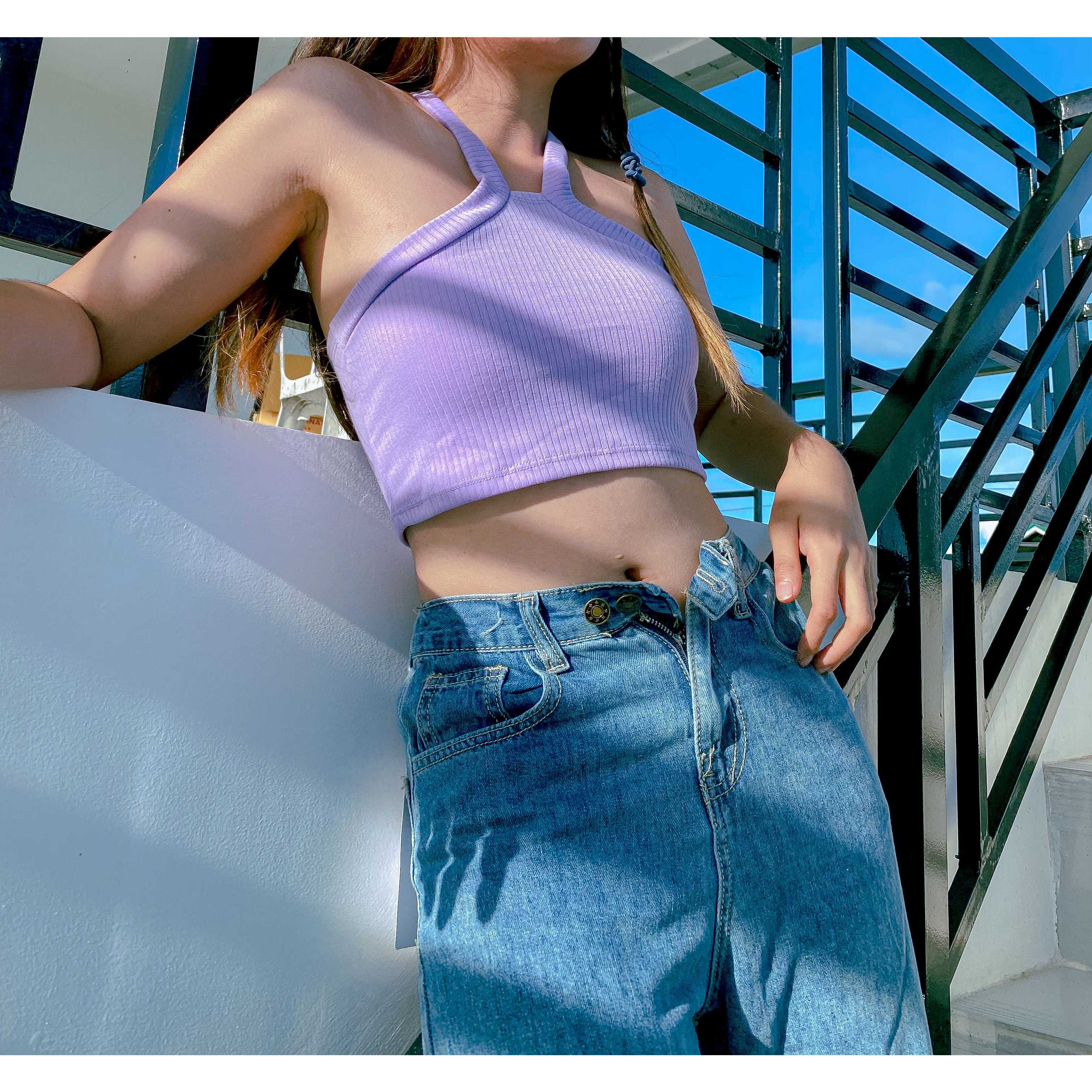 Strapless shirt สายไขว้ใส่ได้ 2 แบบ