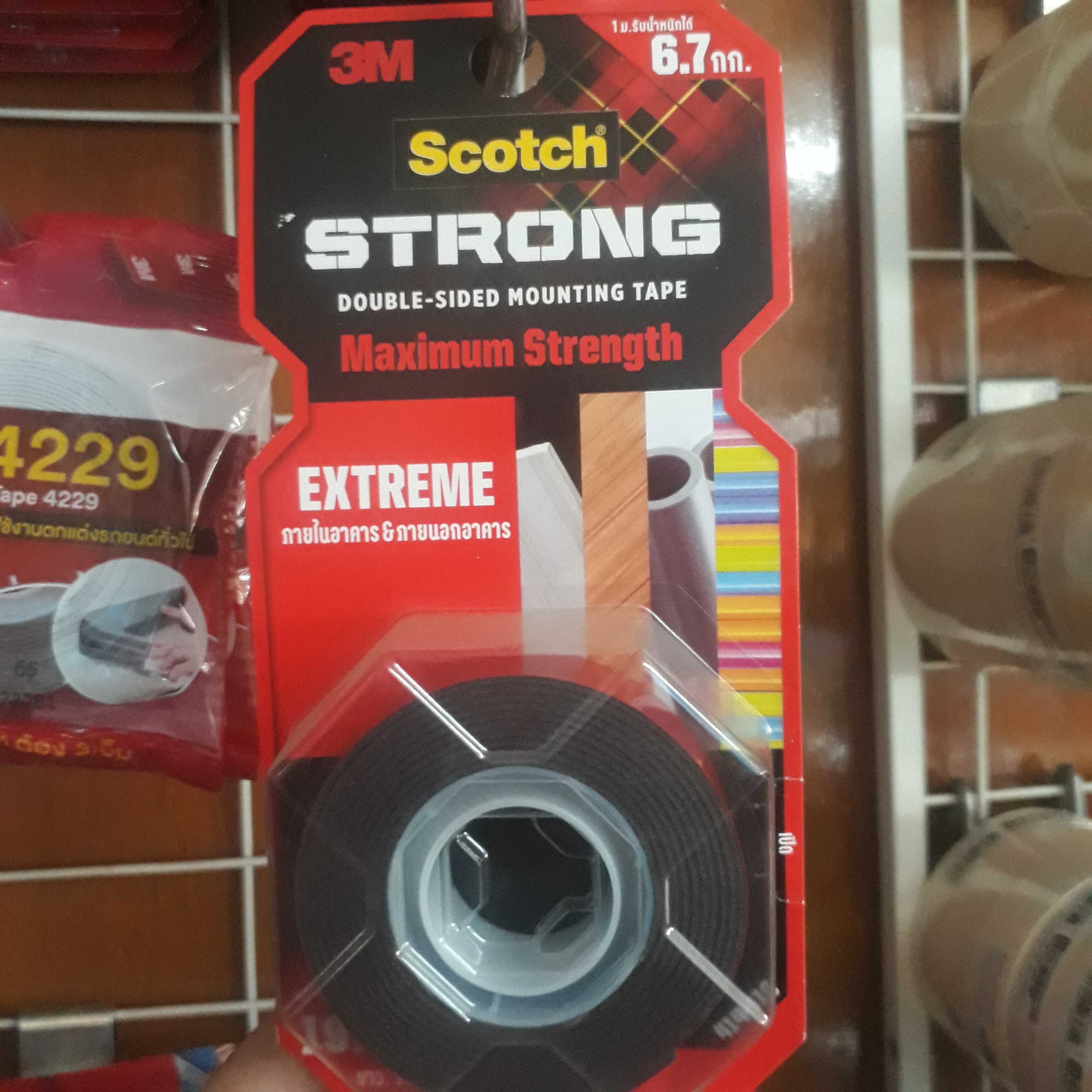 3M เทปกาวสองหน้า Extreme สำหรับภายในและภายนอกอาคาร
