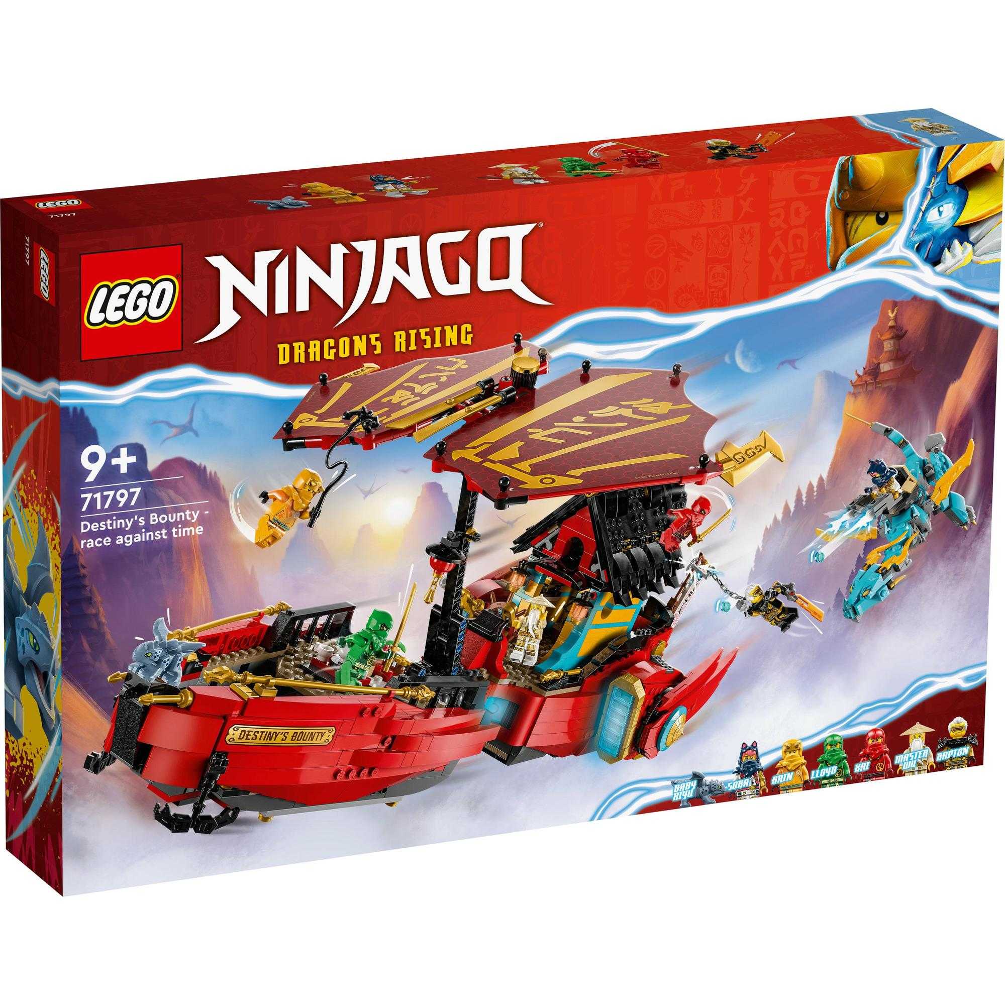 LEGO NINJAGO 71797 Destiny’s Bounty – race against time Building Toy Set (1,739 Pcs)