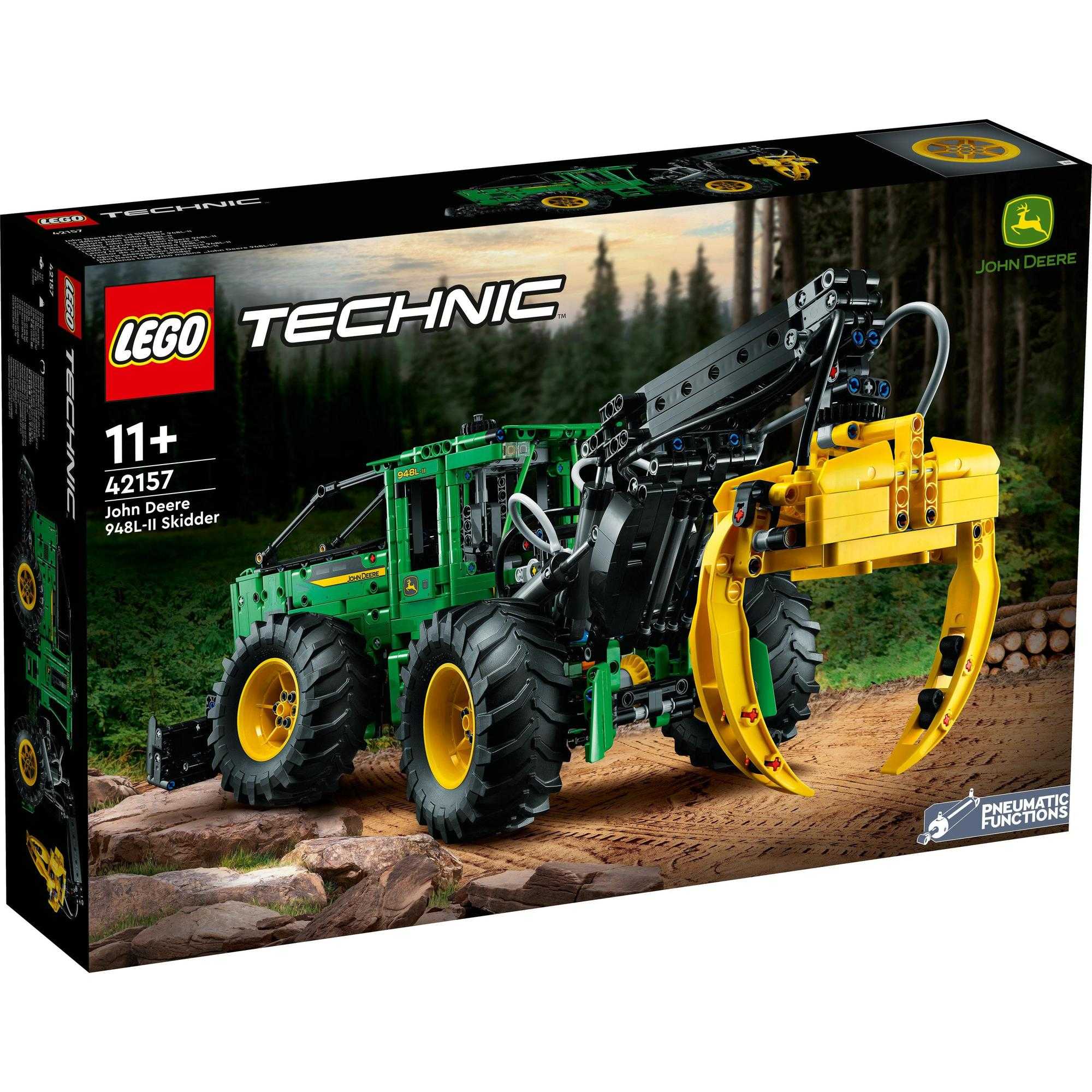 LEGO Technic 42157 John Deere 948L-II Skidder Building Toy Set (1,492 Pieces)