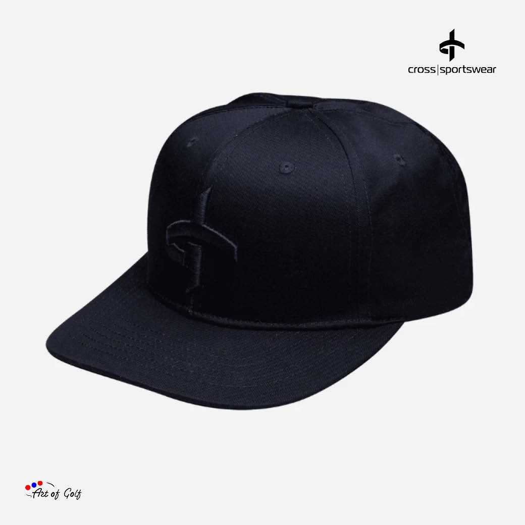 Cross Flat Cap (Navy)